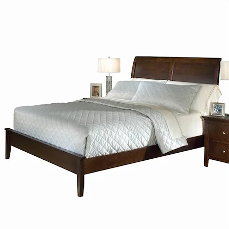 Transitional Queen Platform Bed